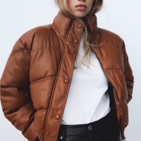 Faux Leather Bomber - Picture 2 of 3
